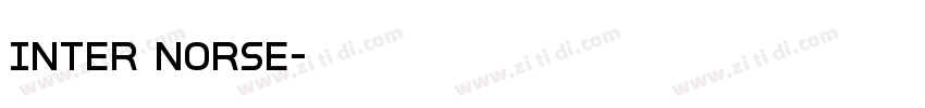 Inter Norse字体转换